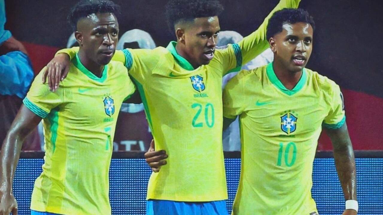 Com gols de Estêvão, Rodrygo e Vinicius Jr, Brasil vence a Coreia por 5 a 0