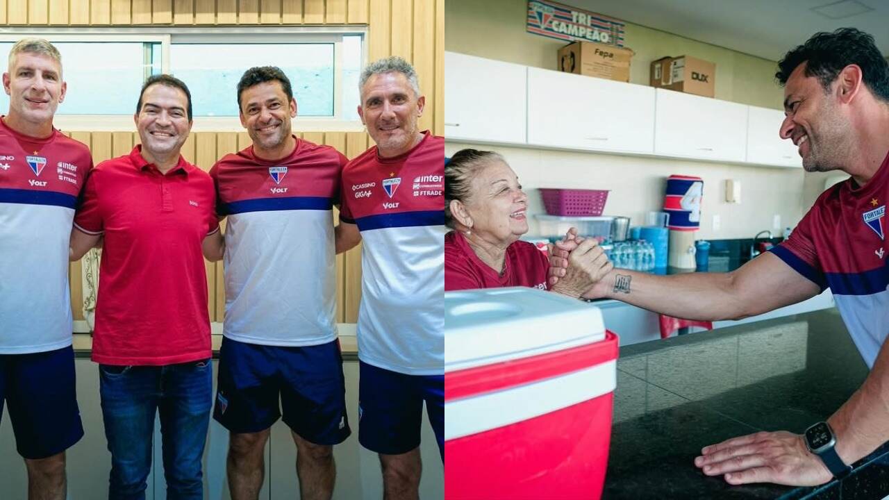 Novo técnico do Sub-18, Fred visita CT do Fortaleza e conhece estrutura do Leão