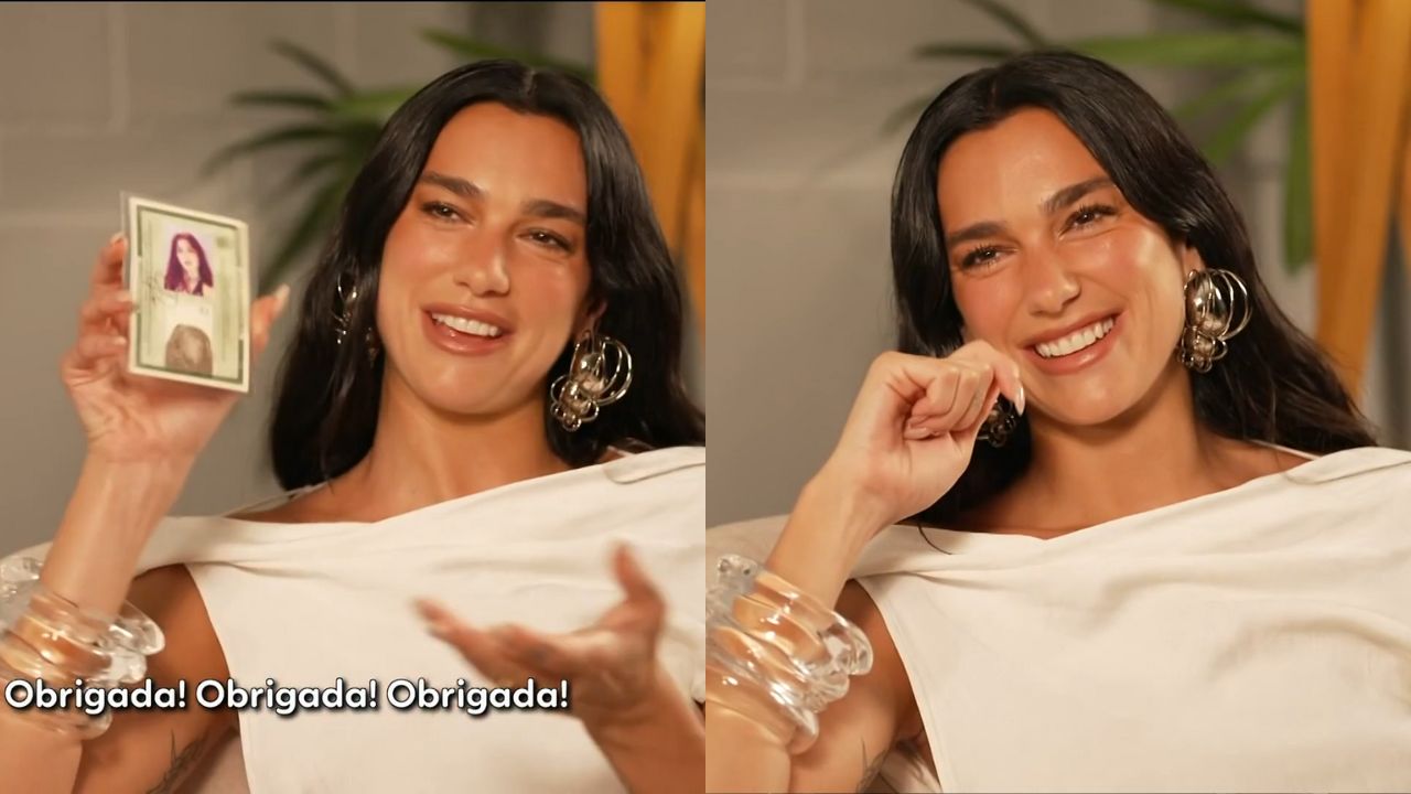Dua Lipa recebe CPF, RG e visita mansão de Luciano Huck em meio a turnê no Brasil