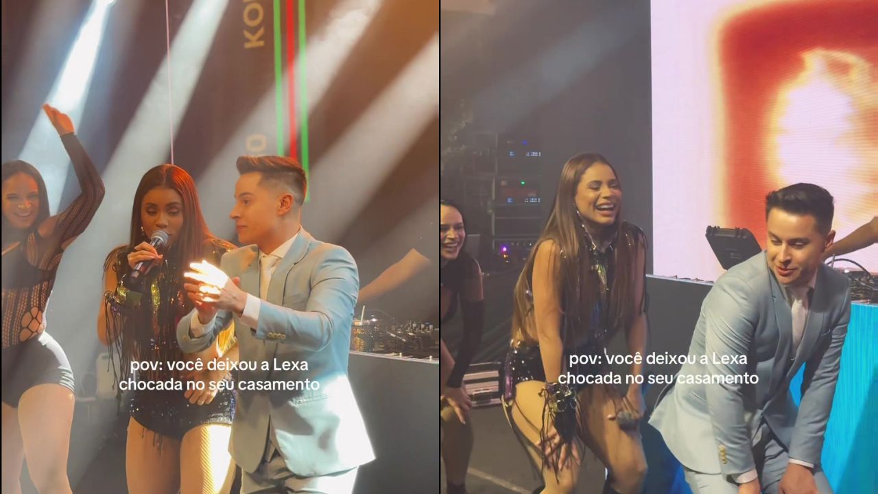Lexa se apresenta em casamento e se surpreende com noivo que sabia coreografia inteira