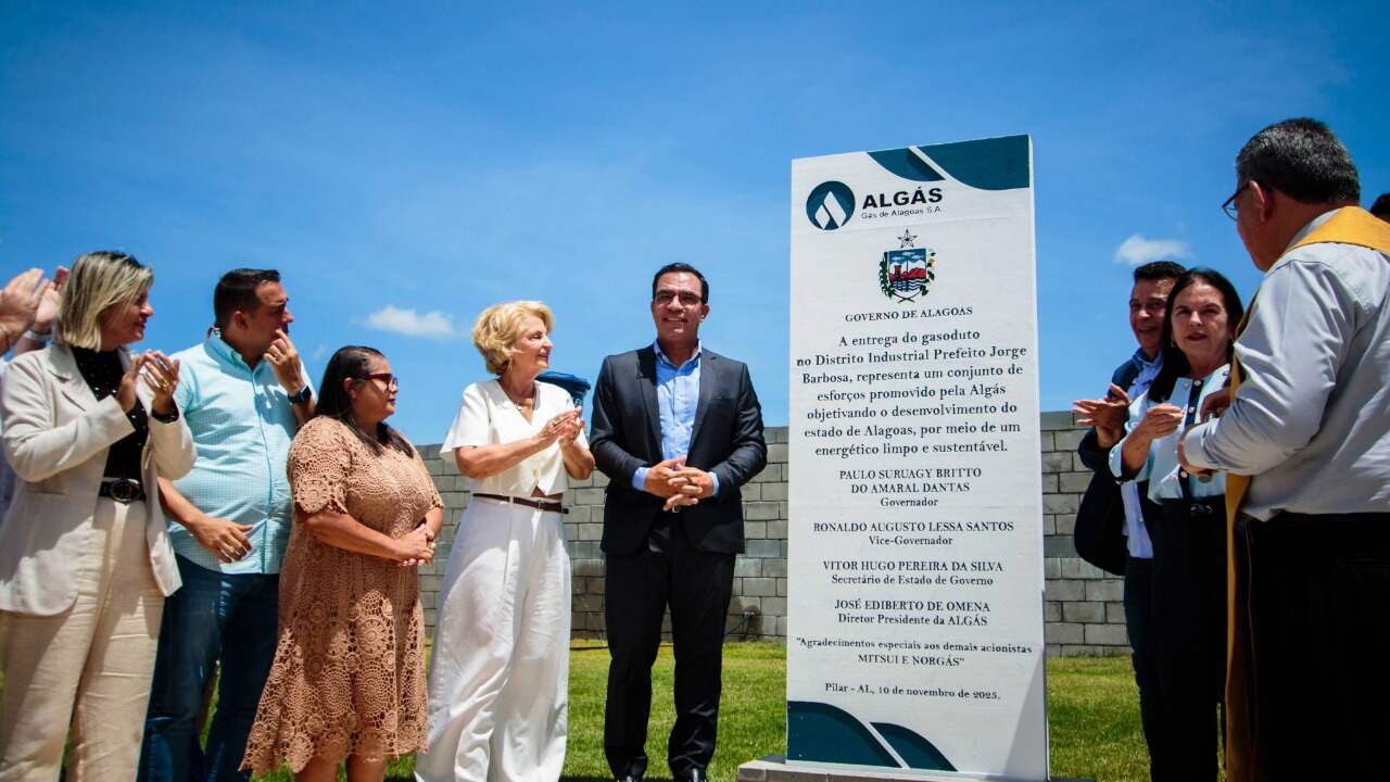 Governo inaugura gasoduto em Pilar com investimento de R$ 3 milhões
