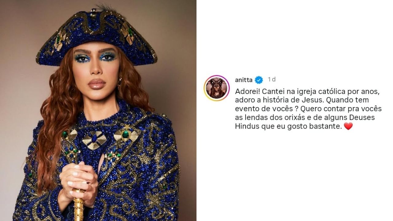 Anitta responde grupo evangélico que foi a seu show pregar religião