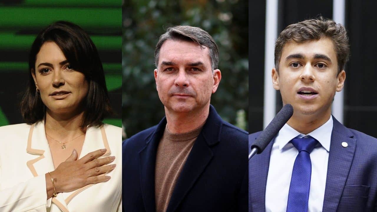 Michelle Bolsonaro, Flávio e Nikolas Ferreira criticam desfile sobre Lula da Acadêmicos de Niterói