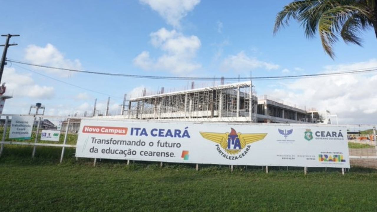 Alunos do ITA conhecem obras do novo campus em Fortaleza nesta quinta-feira (12)