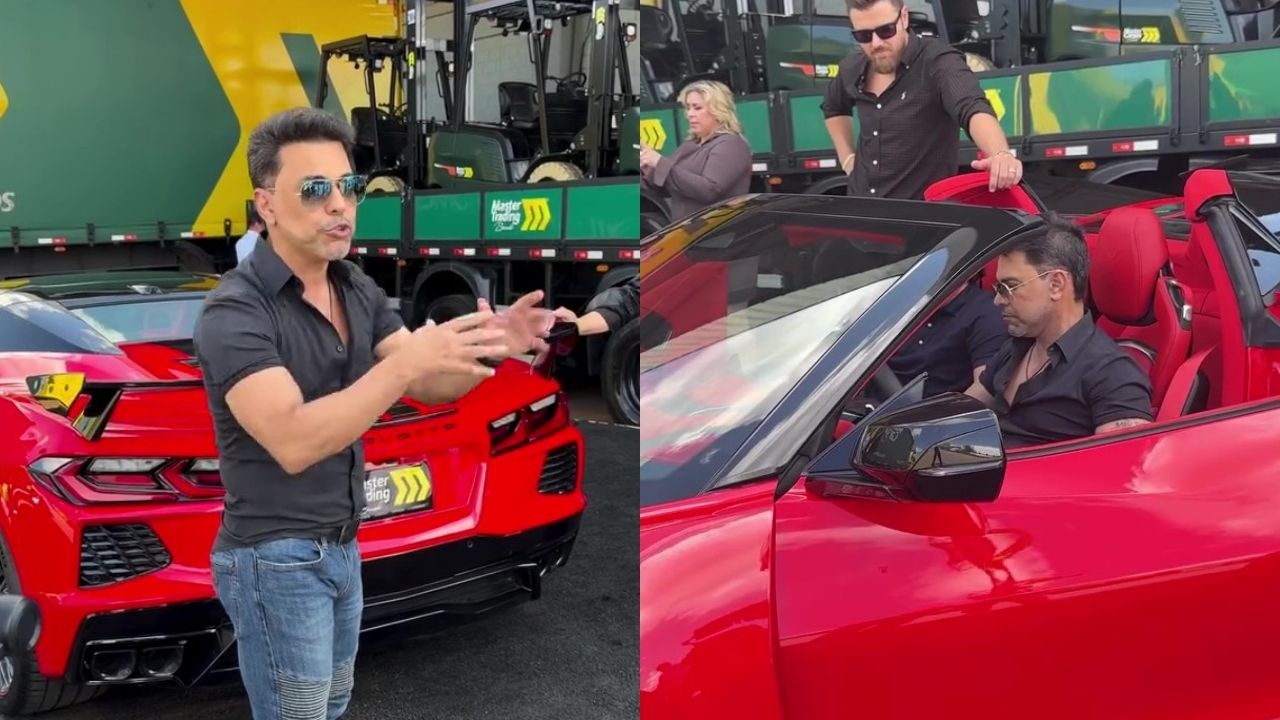 Zezé Di Camargo exibe carro superesportivo avaliado em R$ 2 milhões em Curitiba