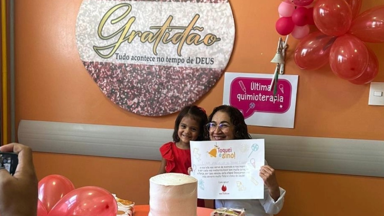 Menina de quatro anos vence câncer raro no Piauí após passar por três transplantes