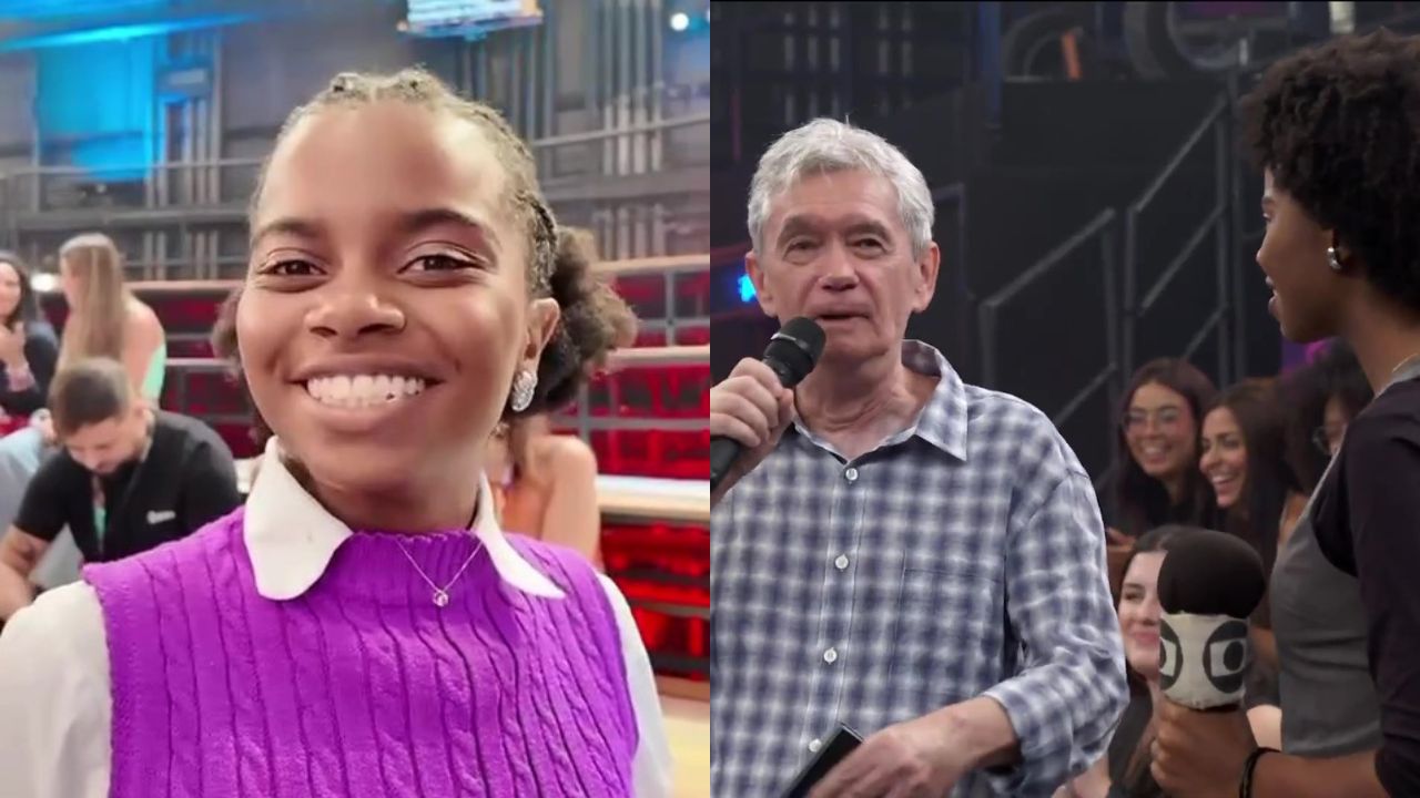 Mini Glória Maria consegue estágio no Altas Horas após pedir a Serginho Groisman