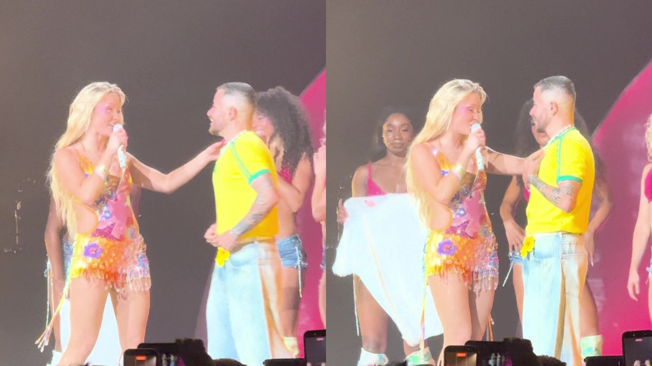 Zara Larsson chama fã brasileiro para dançar com ela no palco do Coachella, nos EUA