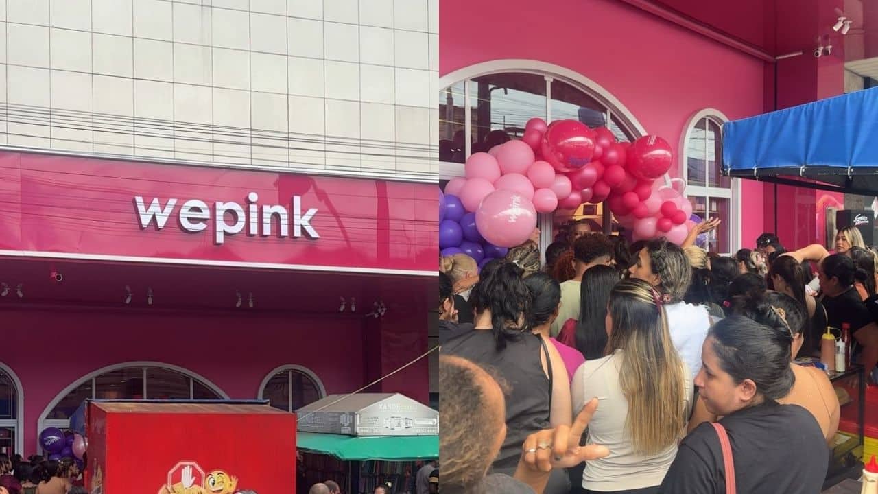 Inauguração de loja da Wepink, marca de Virginia, causa lotação e longas filas em Messejana