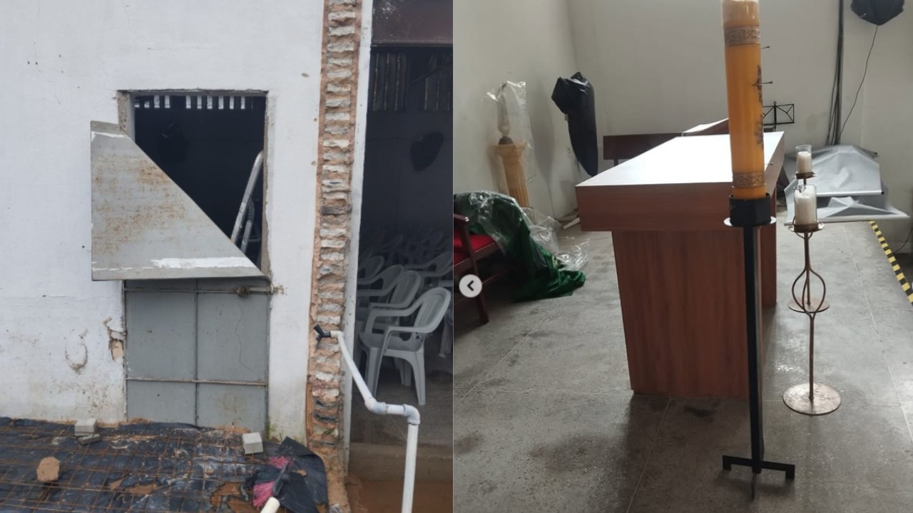 Paróquia São Pedro, na Barra do Ceará, é invadida na madrugada deste domingo (3)