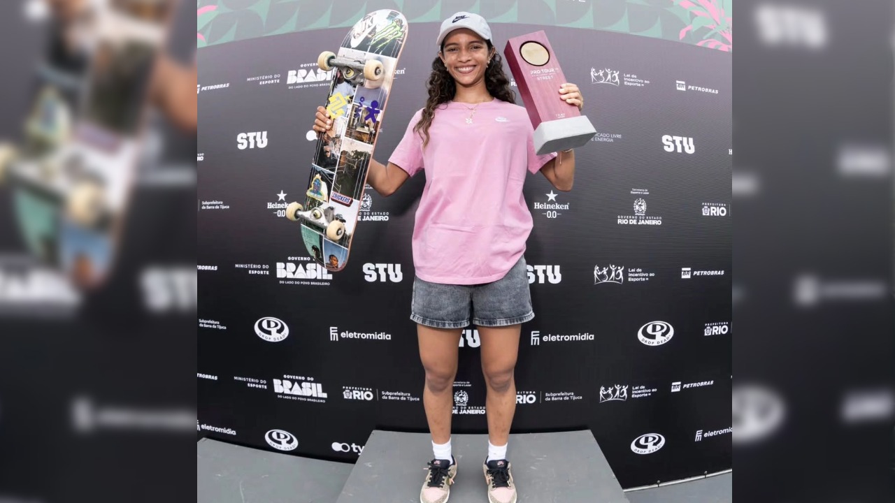 Rayssa Leal volta a andar de skate após lesão no joelho: ‘Foram 40 dias de cuidado e carinho’