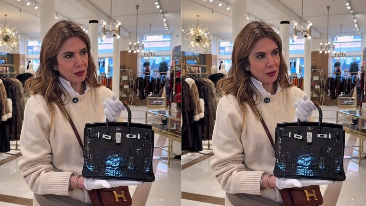 Luciana Gimenez exibe bolsa de R$ 1,5 milhão e brinca: ‘Pra ir no supermercado’