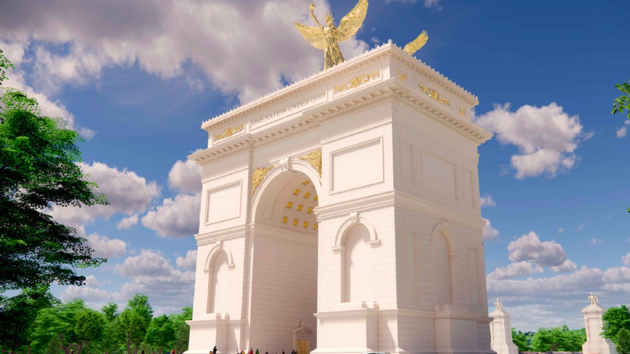 Projeto de Trump para construir o 'maior arco do mundo' é aprovado por  Comissão das Belas Artes dos EUA