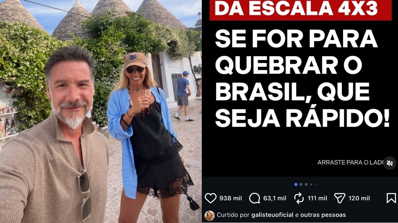 Adriane Galisteu mostra viagem na Itália e recebe críticas após curtida em post de Luciano Hang