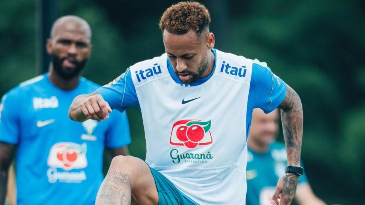 Neymar treina com o grupo e pode reforçar o Brasil na última rodada da fase de grupos