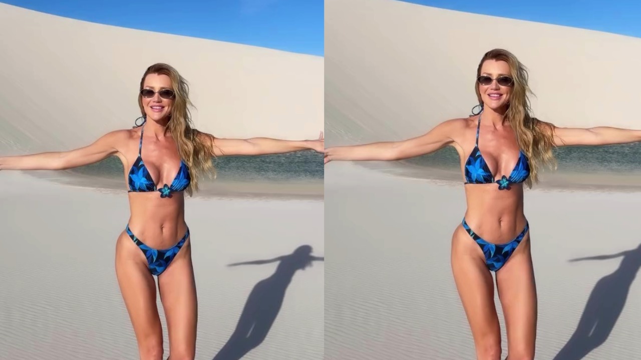 Ana Paula Siebert conhece os lençóis maranhenses e fica ‘impactada’ com a beleza natural