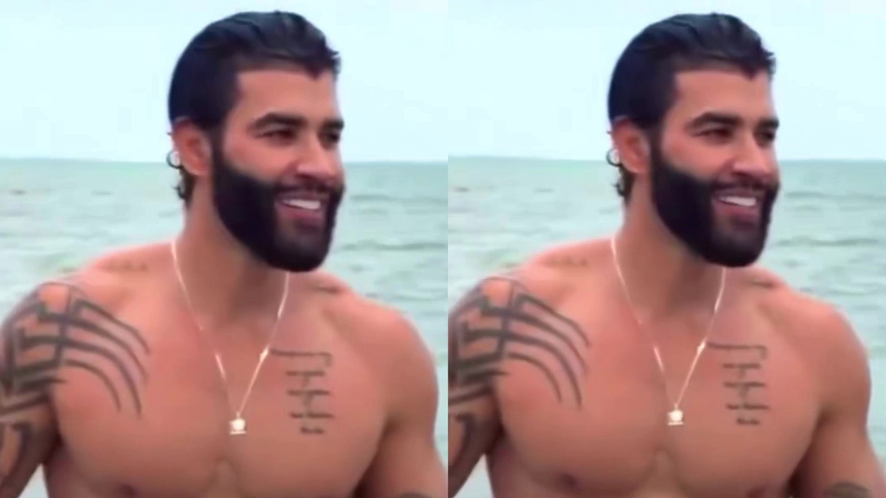 Gusttavo Lima curte praia em Alagoas após show no São João de Massayó: ‘Tirar a inveja’