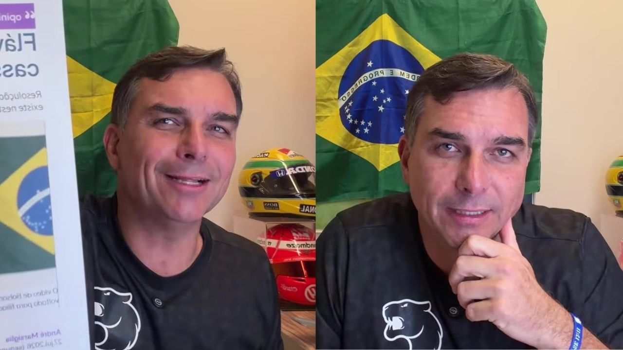 Na mira de Moraes, Flávio diz que Bolsonaro não sabia de vídeo com IA