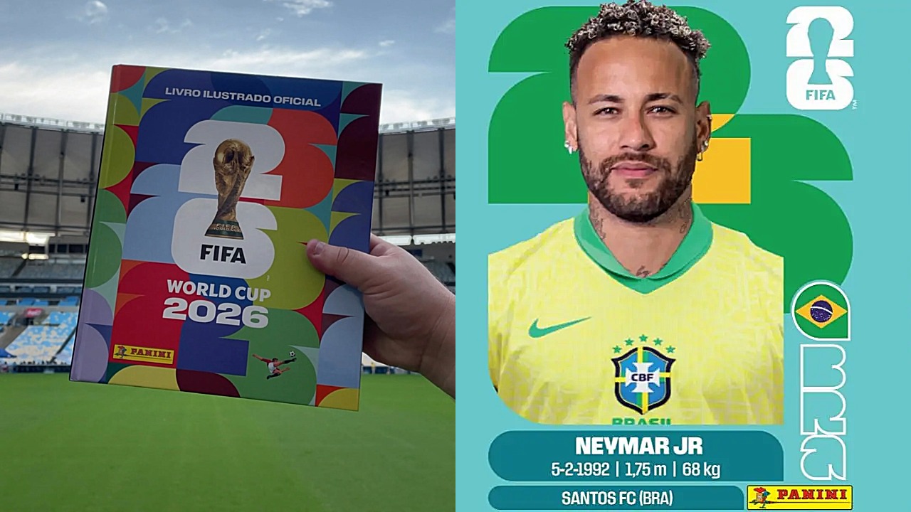 Neymar, Endrick, Neuer, Ochoa e Kanté; Panini inicia pré-venda de novas figurinhas