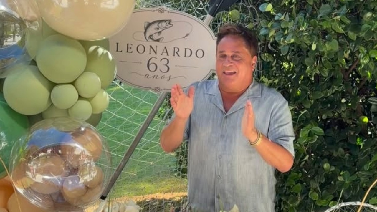 Leonardo comemora 63 anos com descontração: 
