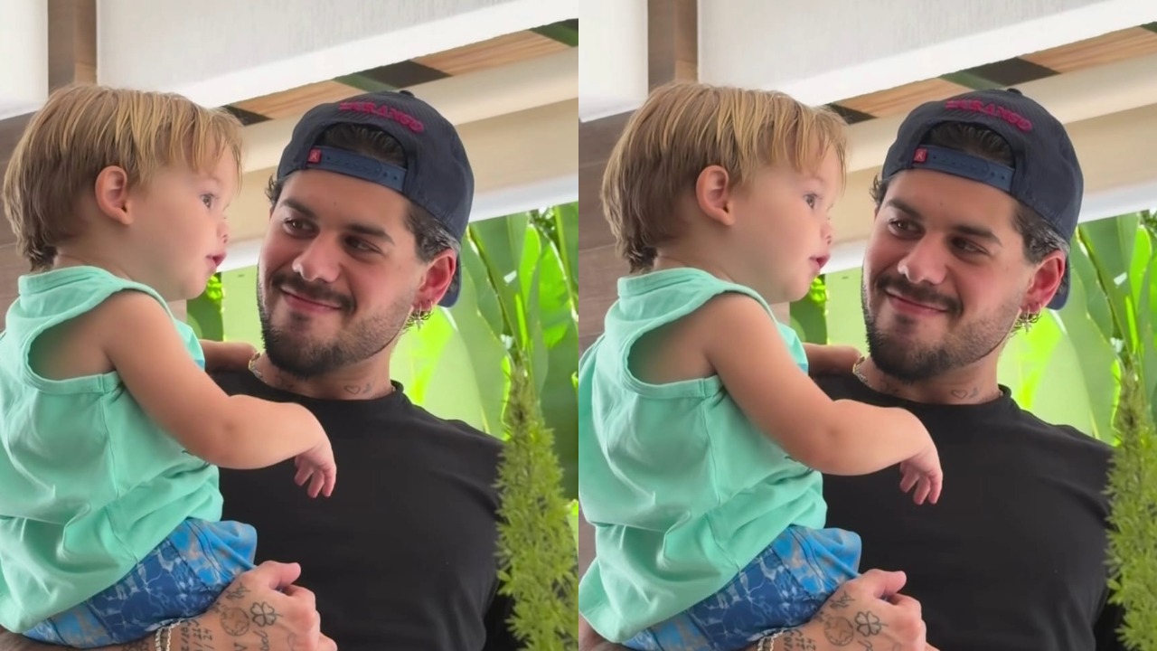 Zé Felipe pede desculpas após vídeo polêmico com filho caçula: ‘Coisa de criação’